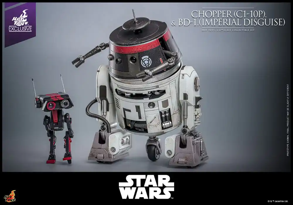Star Wars Actionfiguren Set 1/6 Chopper (C1-10P™) & BD-1™ (Imperial Disguise) 18 cm & 8 cm Produktfoto