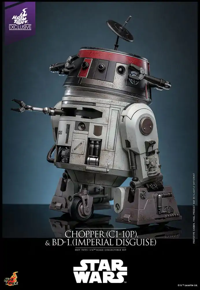 Star Wars Actionfiguren Set 1/6 Chopper (C1-10P™) & BD-1™ (Imperial Disguise) 18 cm & 8 cm Produktfoto