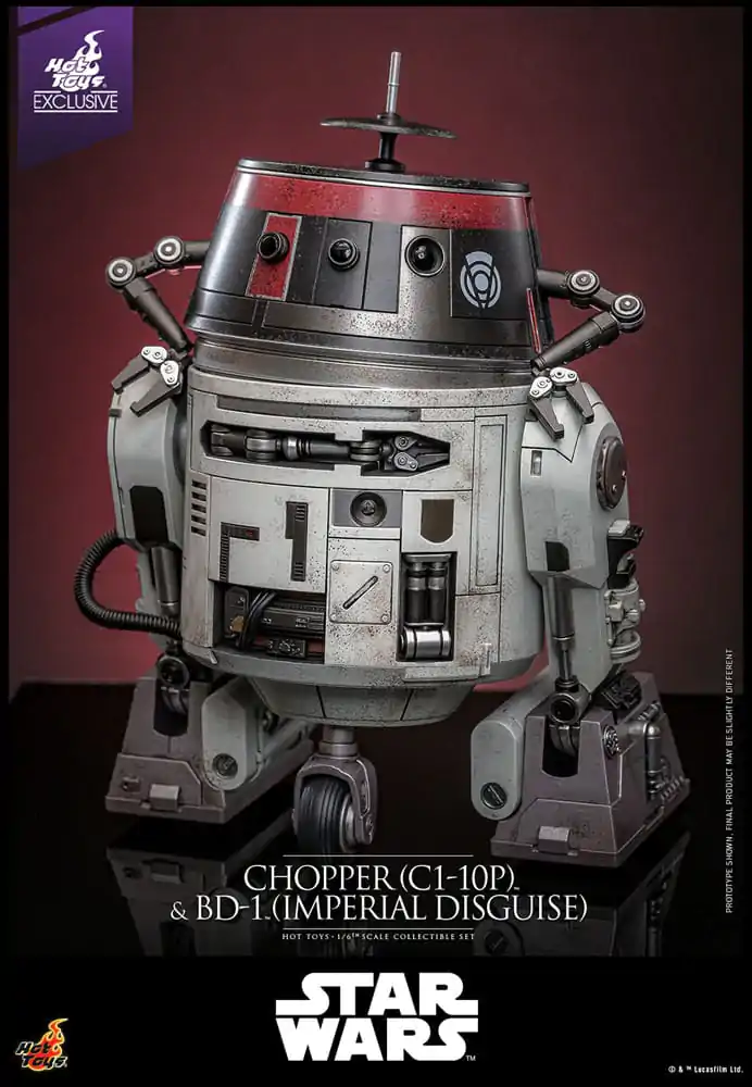Star Wars Actionfiguren Set 1/6 Chopper (C1-10P™) & BD-1™ (Imperial Disguise) 18 cm & 8 cm Produktfoto