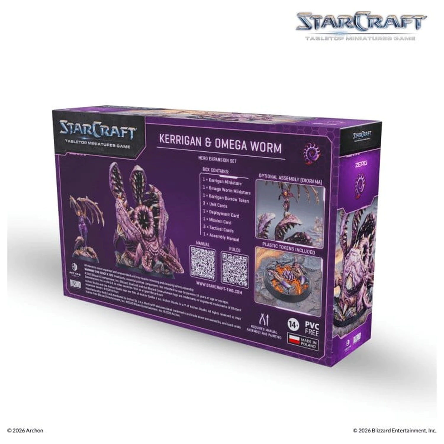 StarCraft TMG Held Erweiterungs-Set Zerg: Kerrigan & Omega Worm Produktfoto