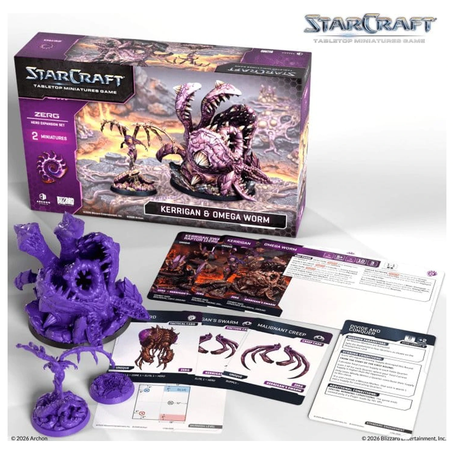 StarCraft TMG Held Erweiterungs-Set Zerg: Kerrigan & Omega Worm Produktfoto