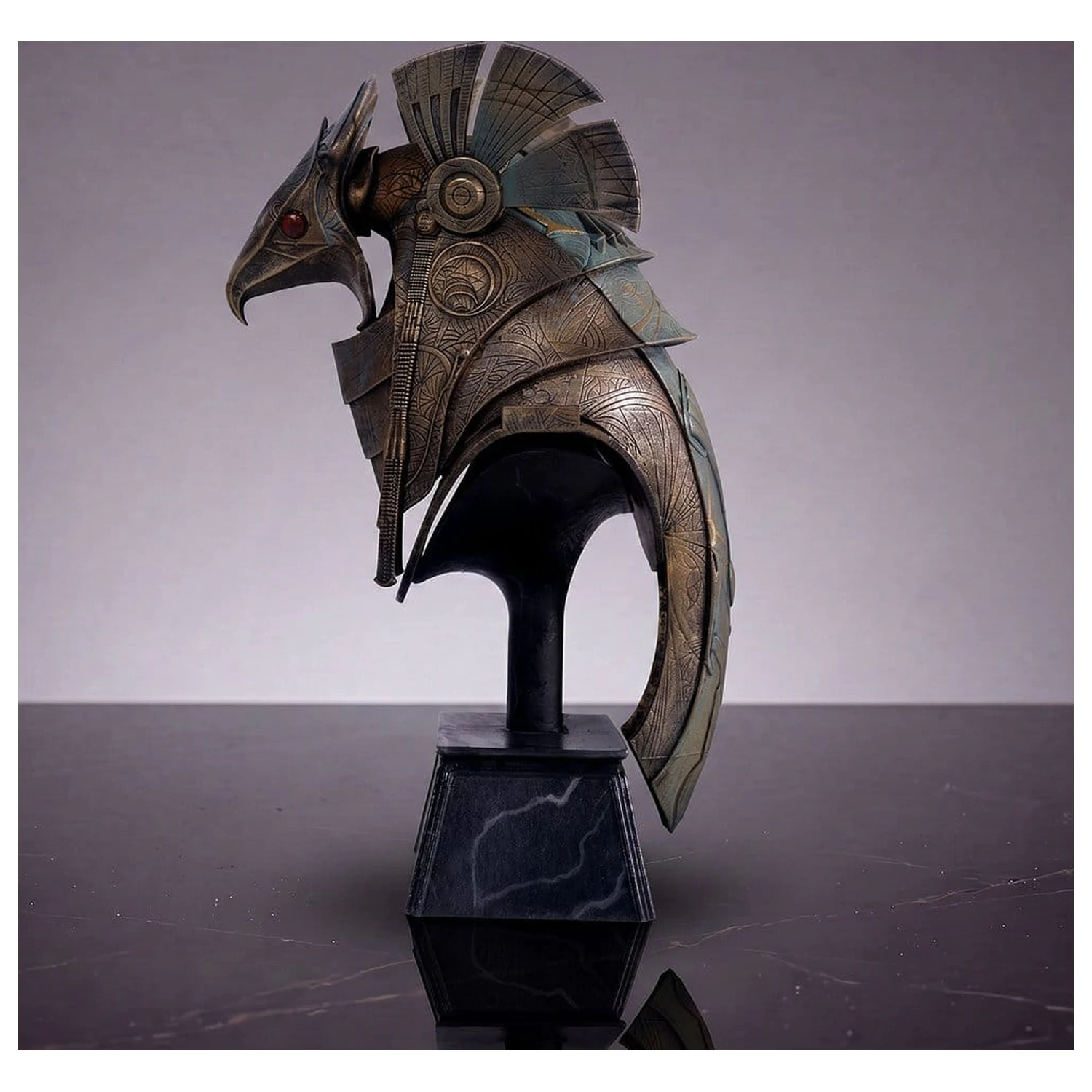 Stargate Desktop Replik Helm Replik Horus Guard Helm 15 cm Produktfoto