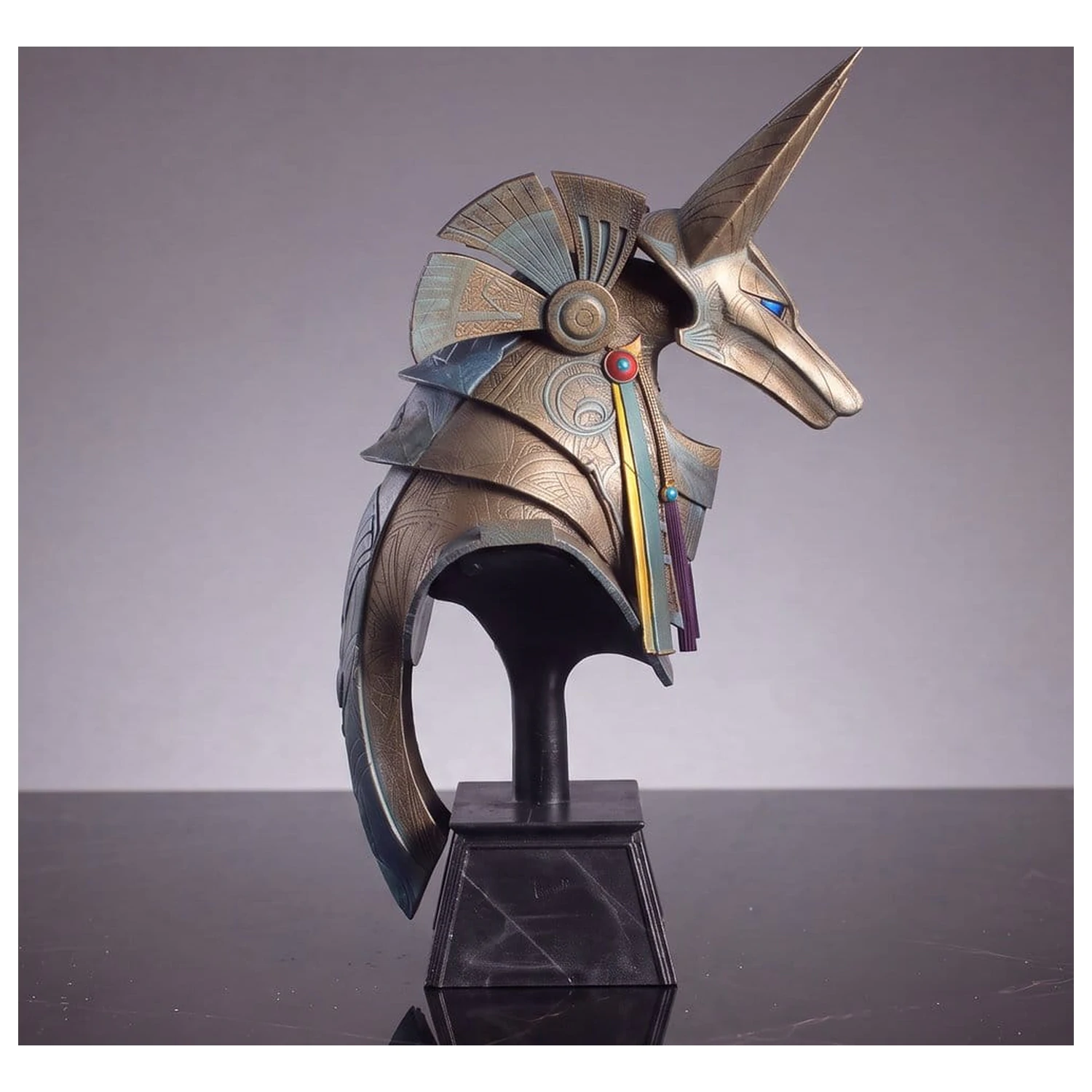 Stargate Desktop Nachbildung Helm Nachbildung Jackal Guard Helm Anubis 15 cm Produktfoto