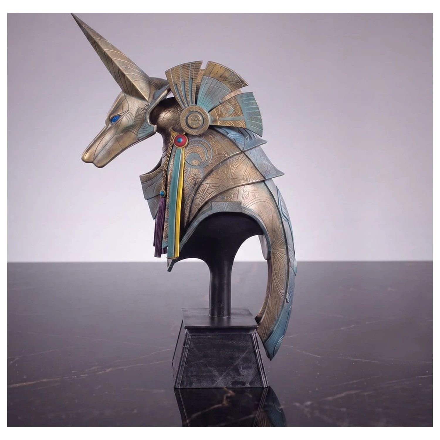 Stargate Desktop Nachbildung Helm Nachbildung Jackal Guard Helm Anubis 15 cm Produktfoto