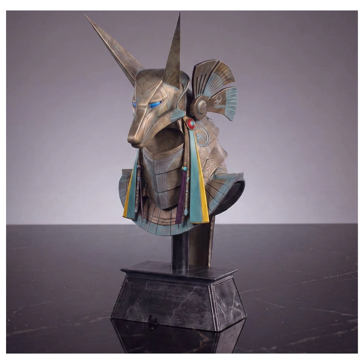 Stargate Desktop Nachbildung Helm Nachbildung Jackal Guard Helm Anubis 15 cm Produktfoto