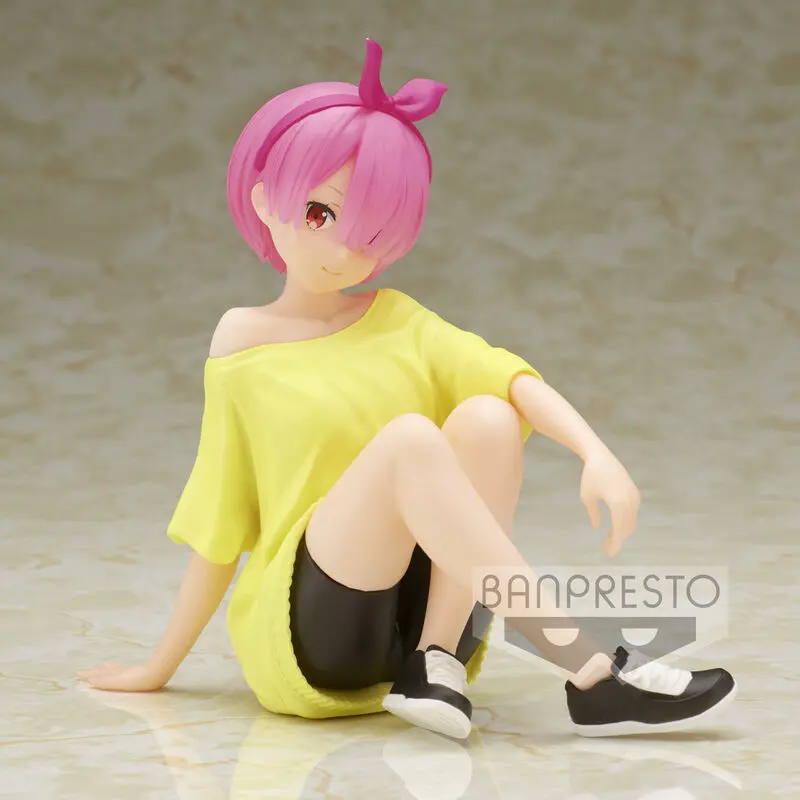 Starting Life in Another World Re:Zero Relax Time Ram Training Syle Figur 14cm Produktfoto