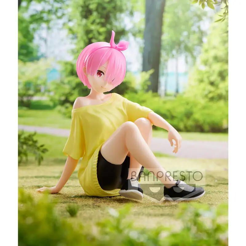 Starting Life in Another World Re:Zero Relax Time Ram Training Syle Figur 14cm Produktfoto