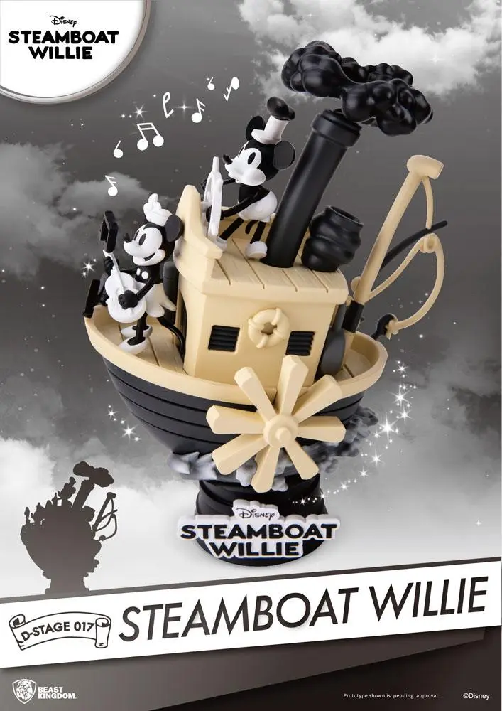 Steamboat Willie D-Stage PVC Diorama Micky & Minnie 15 cm Produktfoto