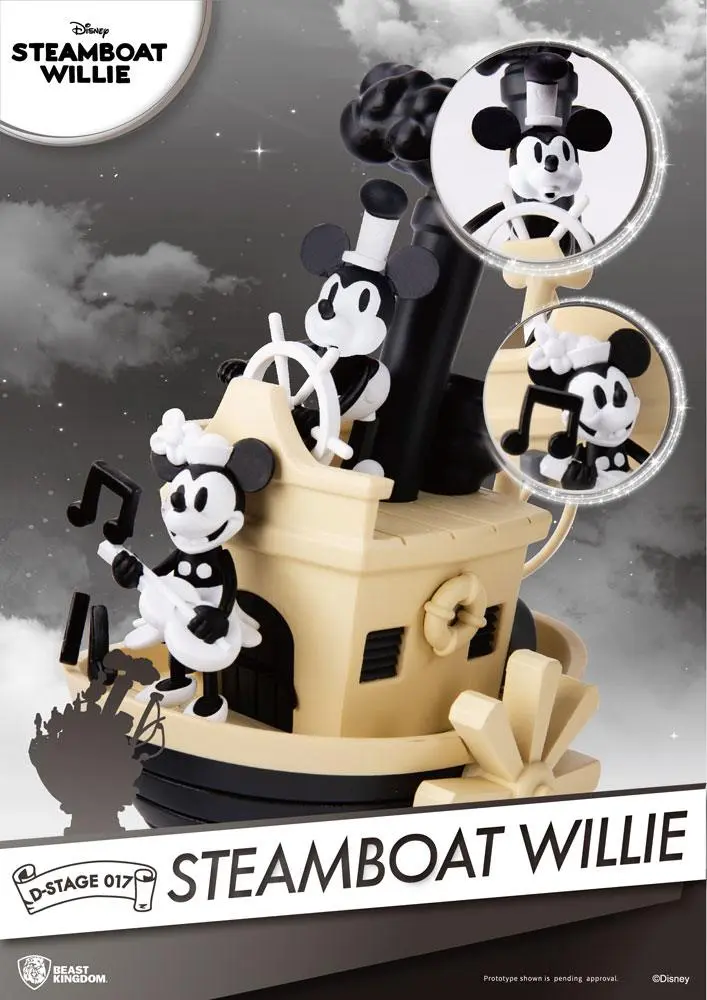 Steamboat Willie D-Stage PVC Diorama Micky & Minnie 15 cm Produktfoto