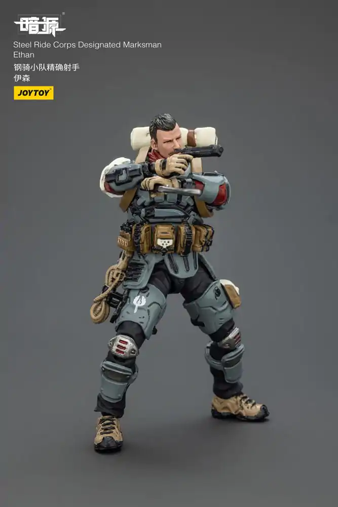 Steel Ride Corps Dark Source Action Figur Designated Marksman Ethan 7 cm Produktfoto