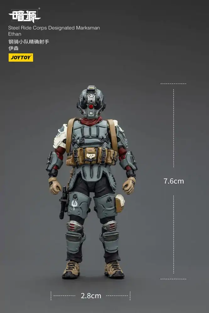 Steel Ride Corps Dark Source Action Figur Designated Marksman Ethan 7 cm Produktfoto
