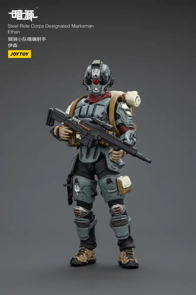 Steel Ride Corps Dark Source Action Figur Designated Marksman Ethan 7 cm Produktfoto
