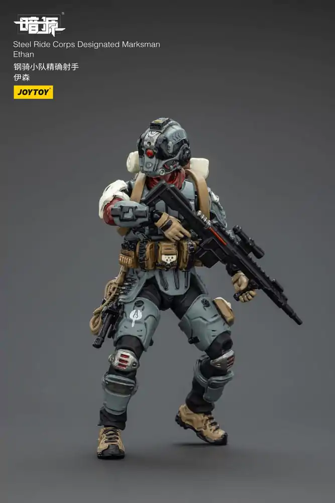 Steel Ride Corps Dark Source Action Figur Designated Marksman Ethan 7 cm Produktfoto