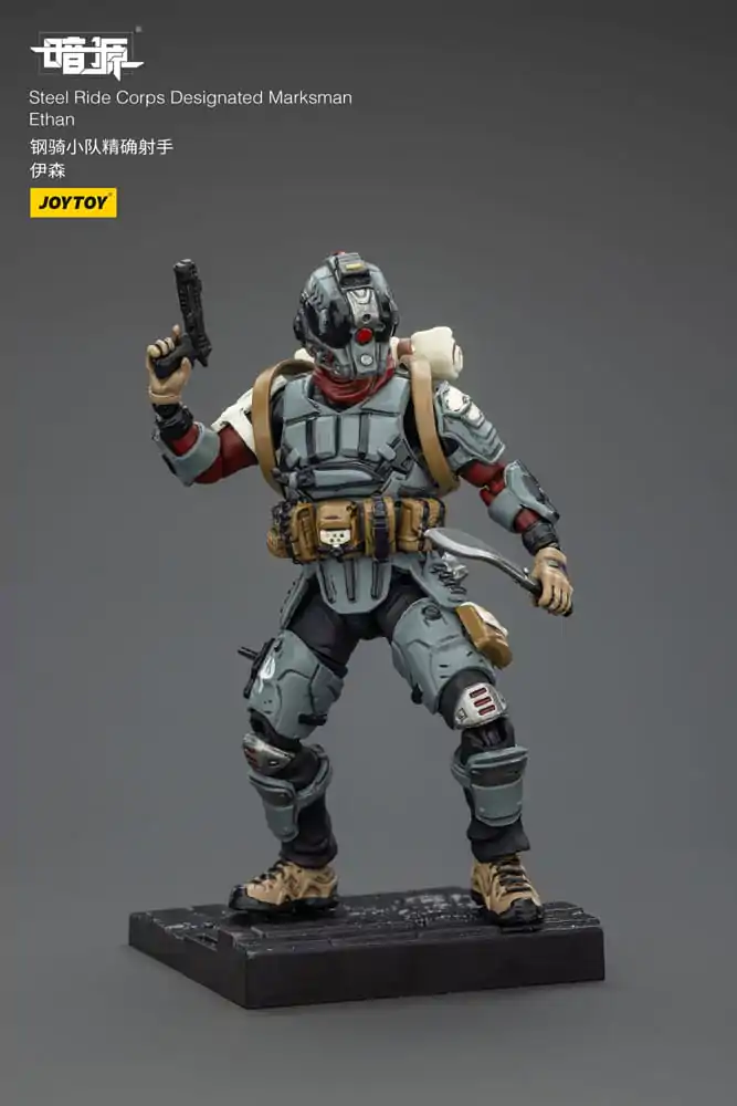 Steel Ride Corps Dark Source Action Figur Designated Marksman Ethan 7 cm Produktfoto