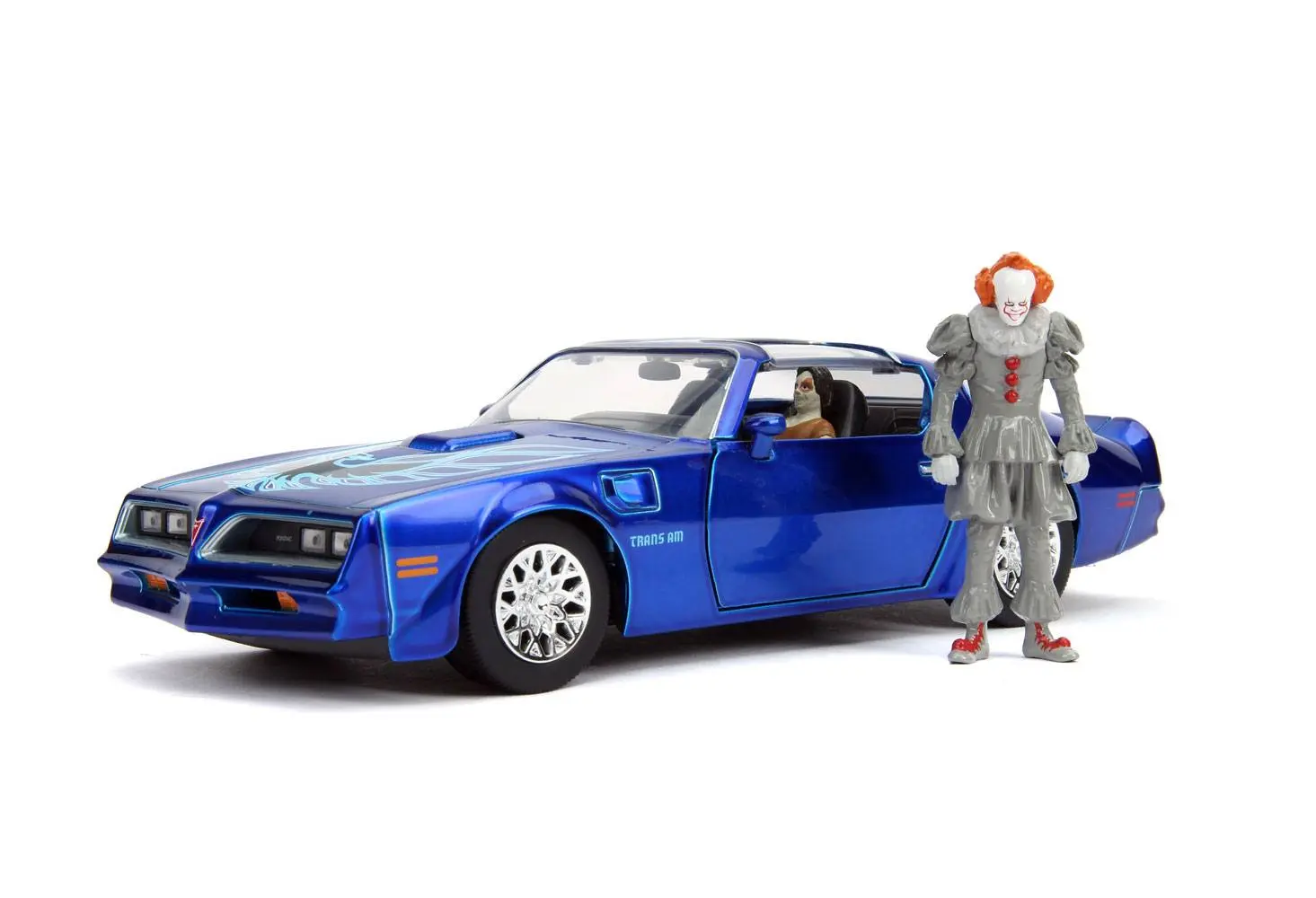 Stephen Kings Es Diecast Modell 1/24 Pontiac Firebird mit Figur Produktfoto