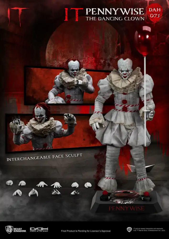 Stephen King's Es Dynamic 8ction Heroes Actionfigur 1/9 Pennywise 21 cm termékfotó