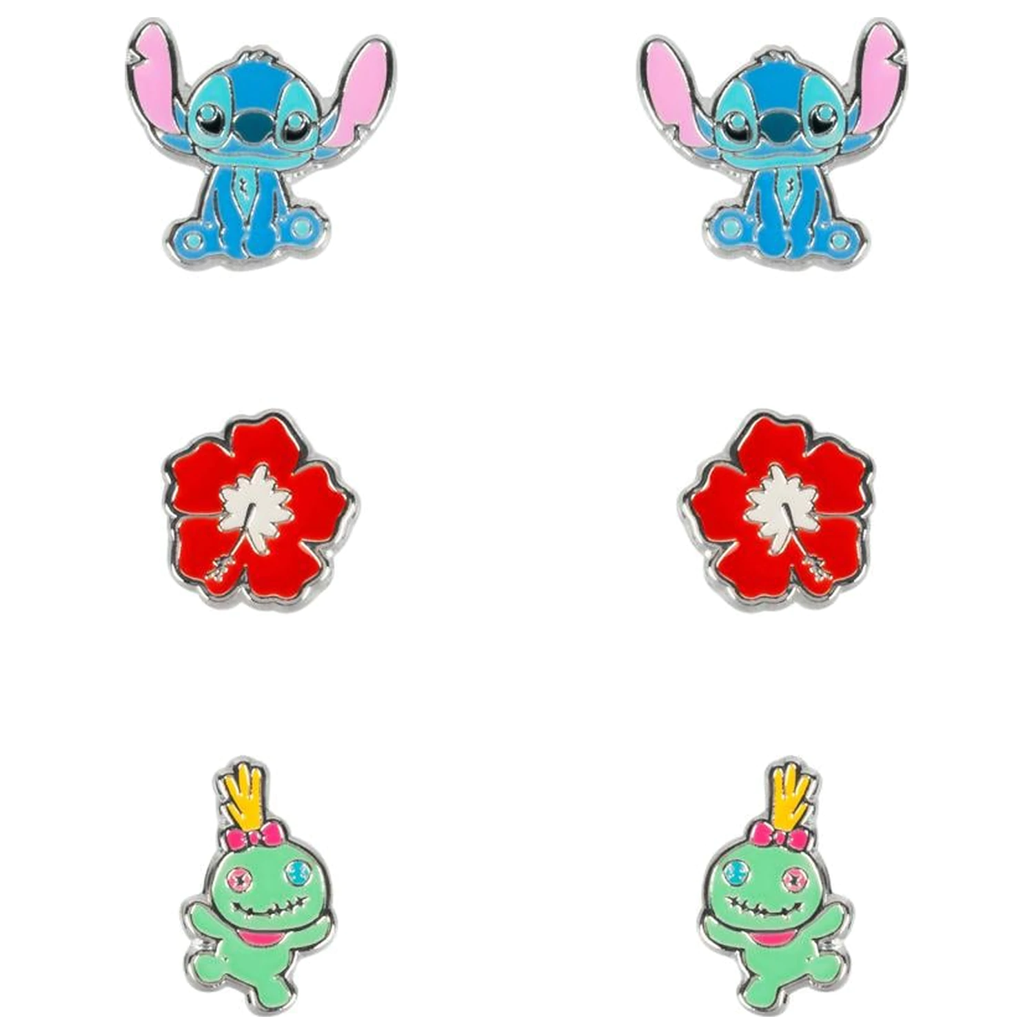 Stitch 3 Paare Stecker Ohrringe Produktfoto