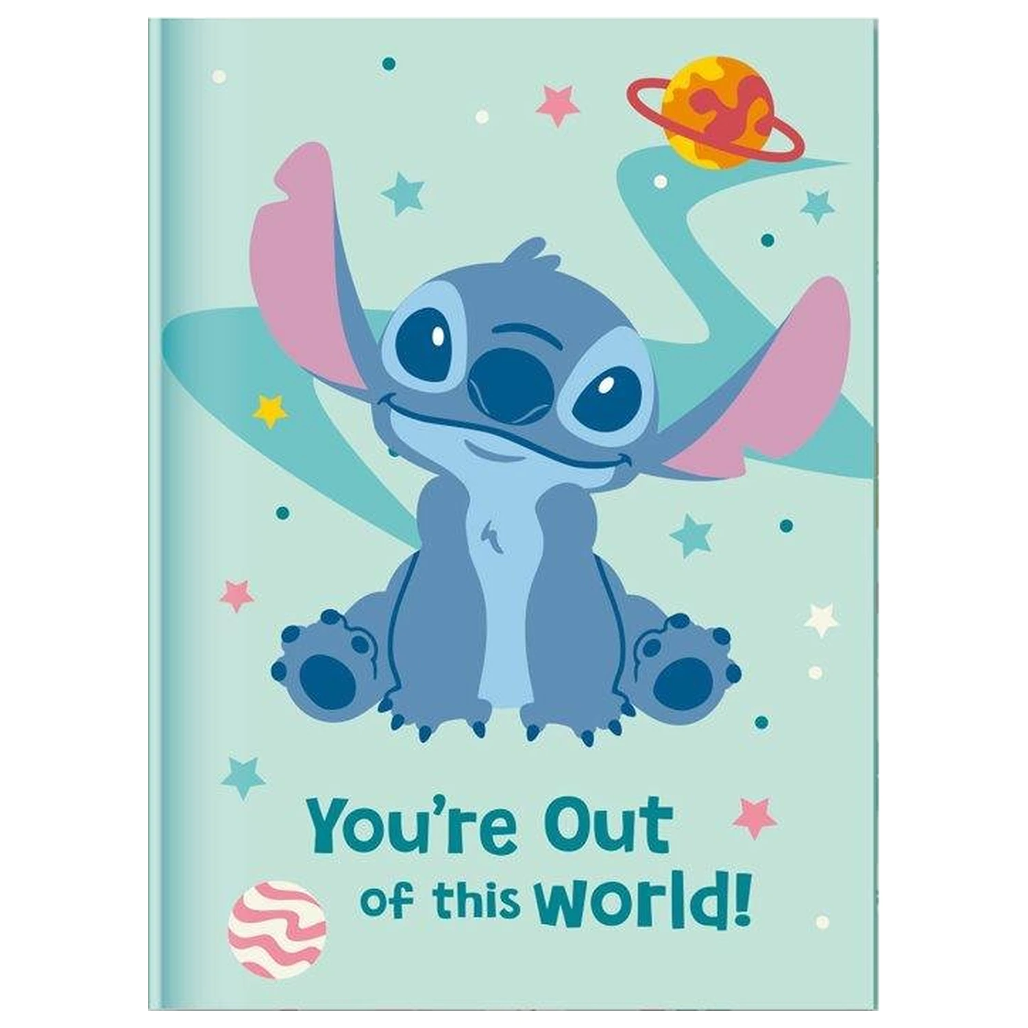 Stitch Geschenkset Tagebuch mit Schloss + Pompom Stift Produktfoto