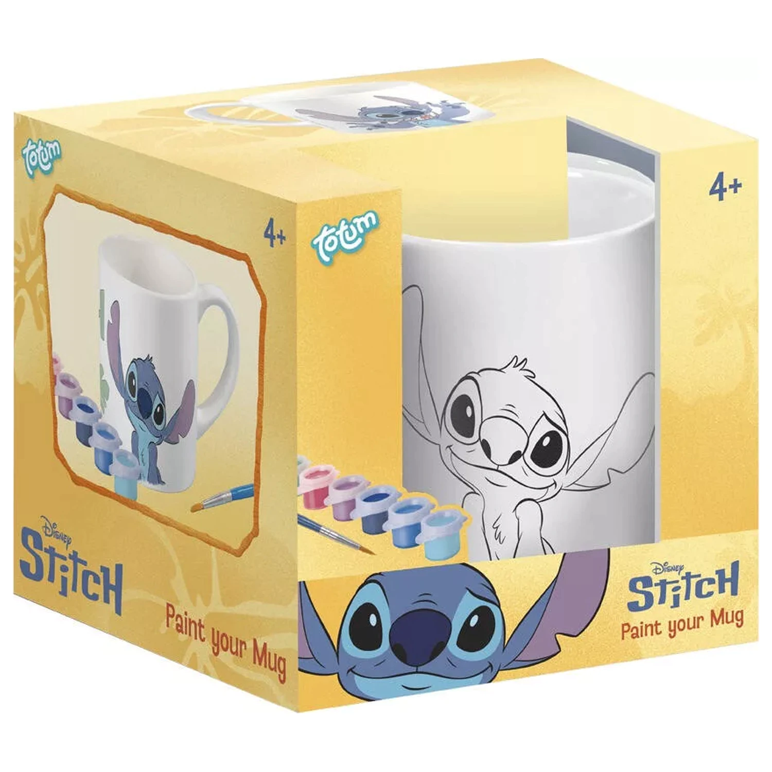 Stitch Alien bemalbare Porzellan Tasse 235 ml Produktfoto