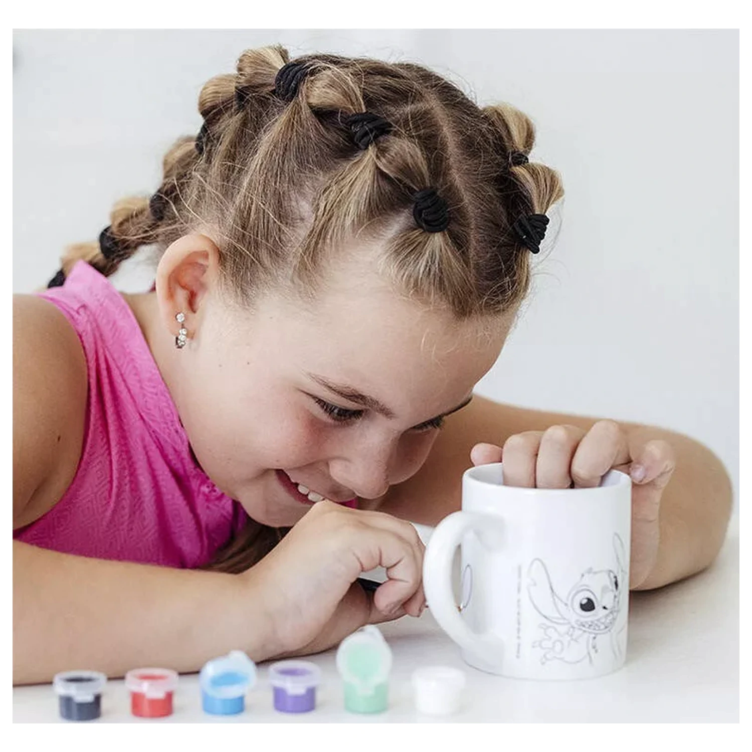 Stitch Alien bemalbare Porzellan Tasse 235 ml Produktfoto