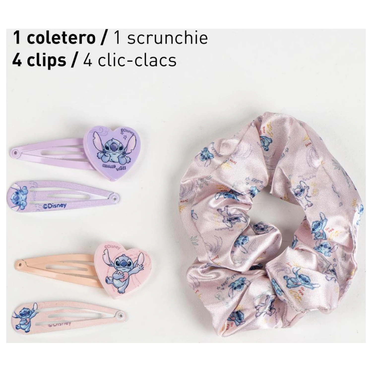 Stitch Alien Love Haarspange und Haargummi Set in Box Produktfoto