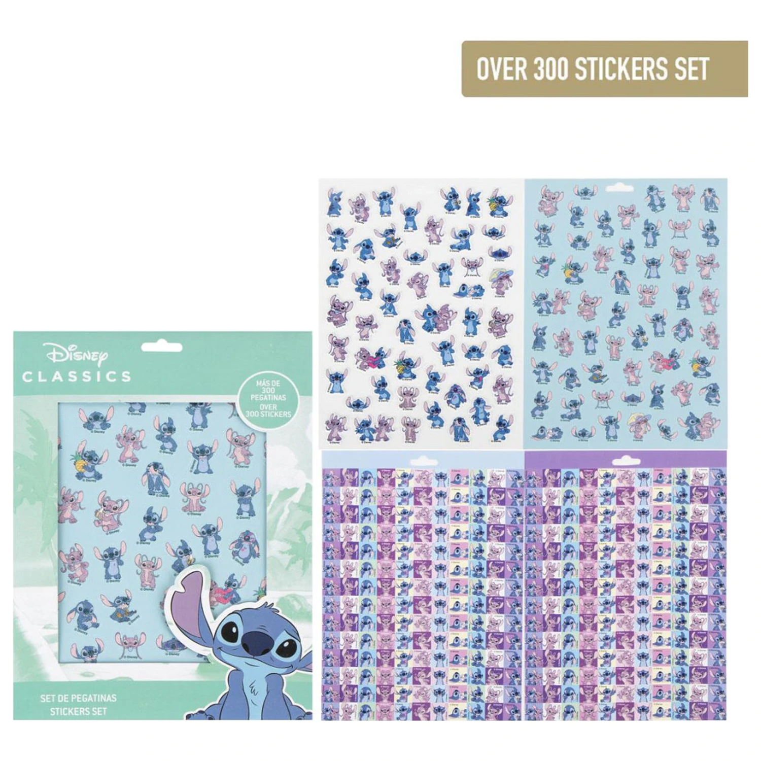 Stitch Alien Sticker Set 300 Stück Produktfoto