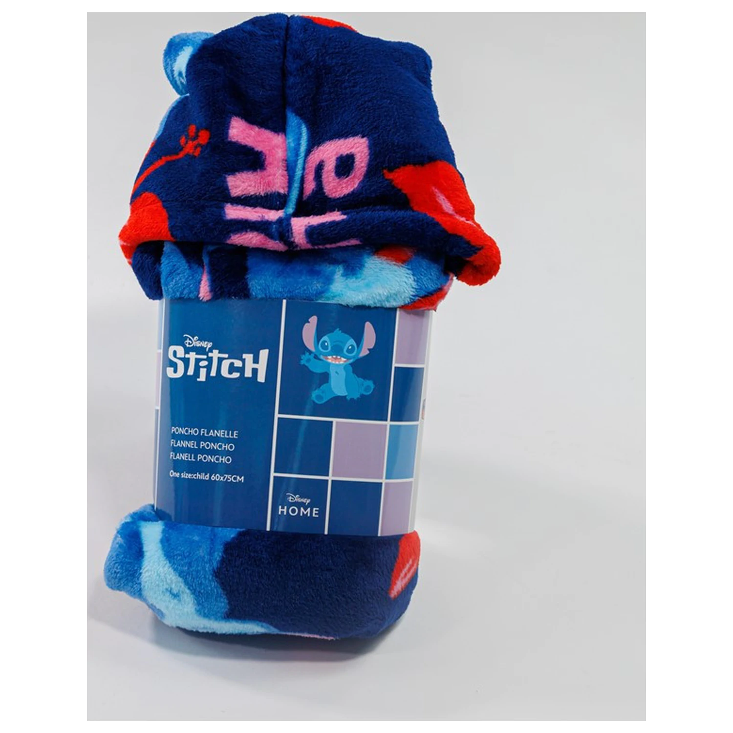 Stitch Aloha Erwachsenen Tragbare Plüsch-Fleece-Decken-Poncho Produktfoto