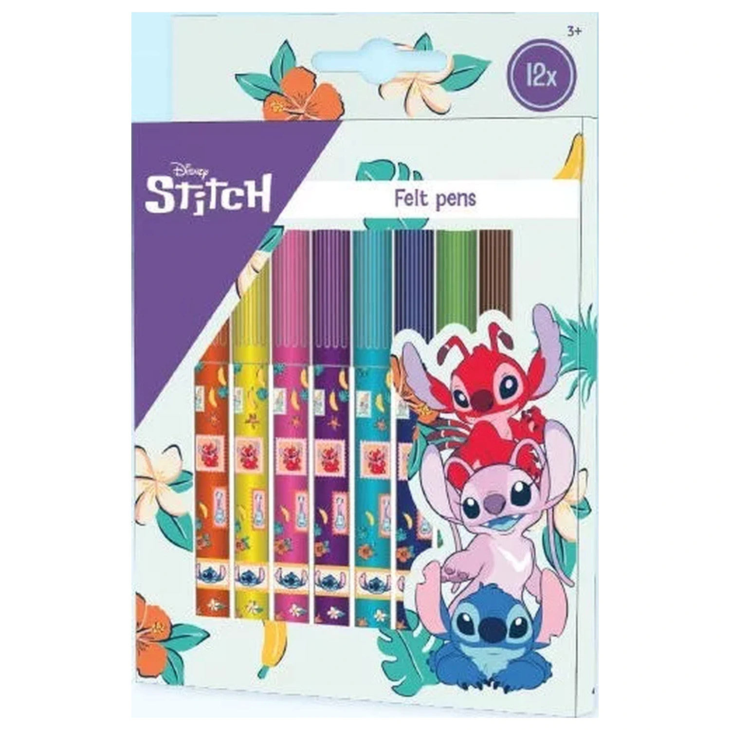 Stitch Aloha Filzstift Set 12 Stk. Produktfoto