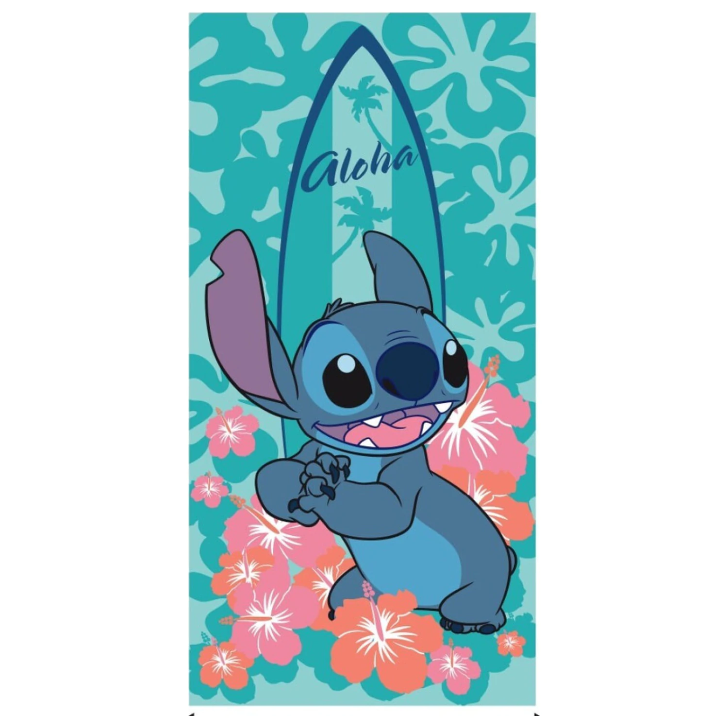 Stitch Aloha-Surfer Handtuch Produktfoto