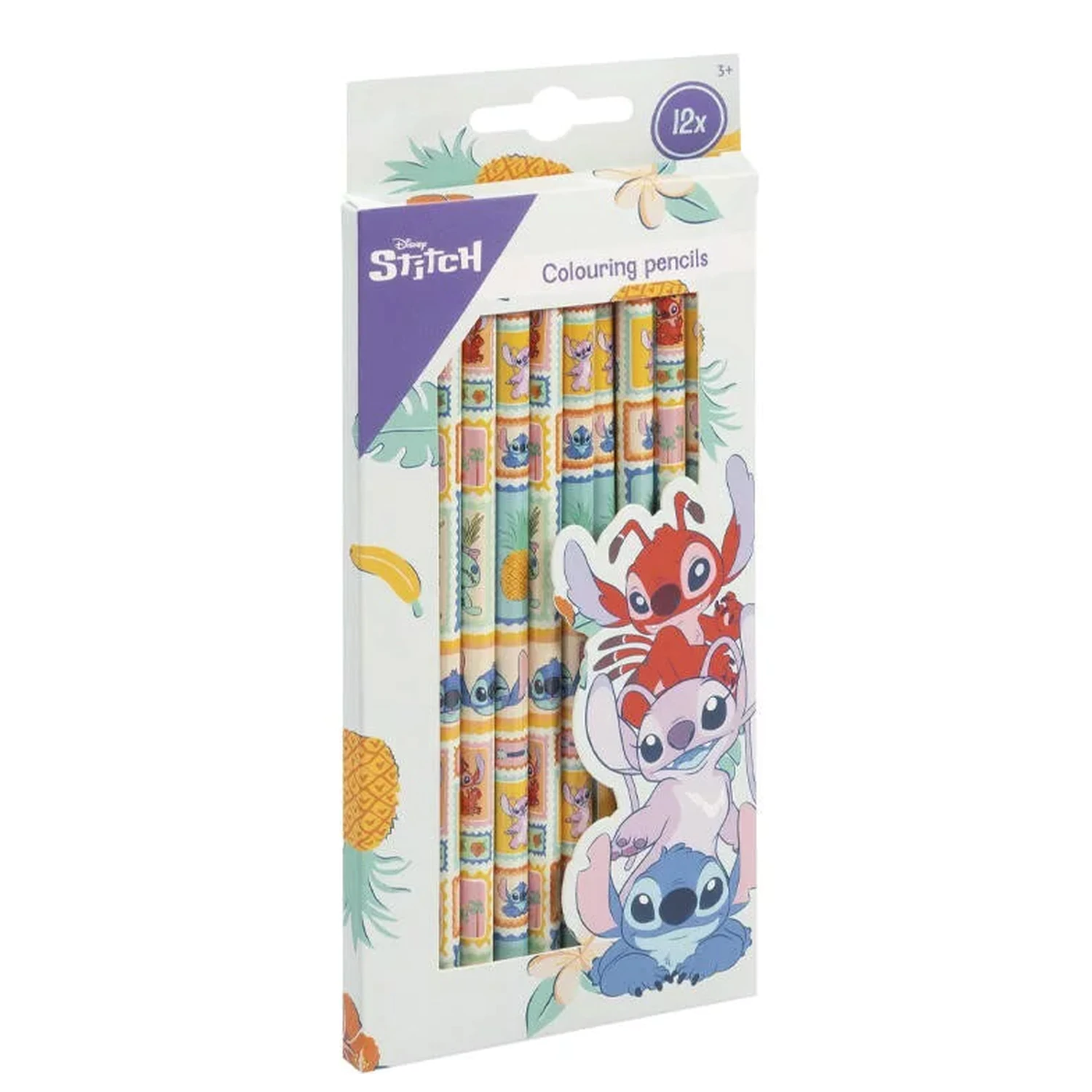 Stitch Aloha Buntstifteset, 12 Stück Produktfoto