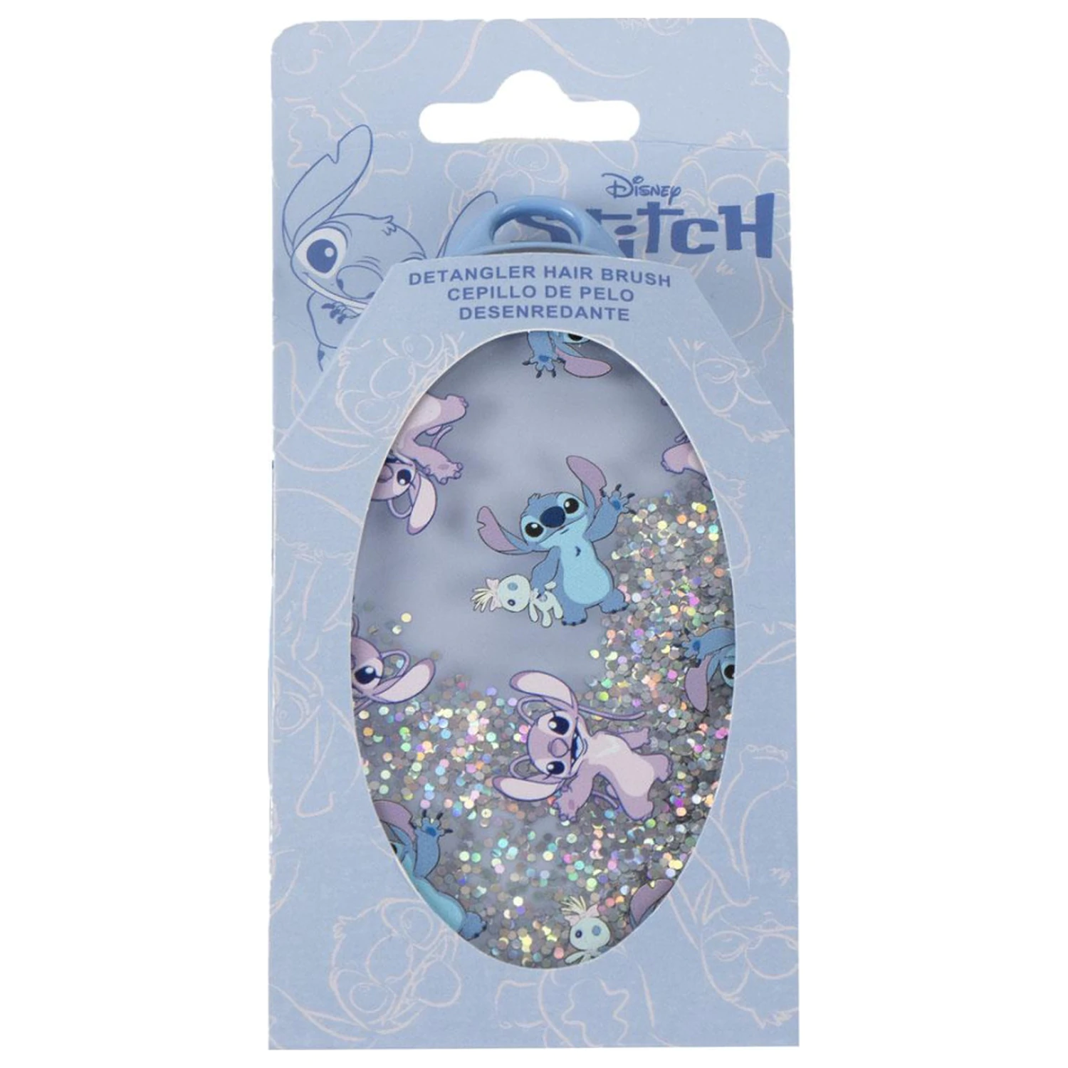 Stitch Angel glitter Haarbürste, Kamm 13 cm Produktfoto
