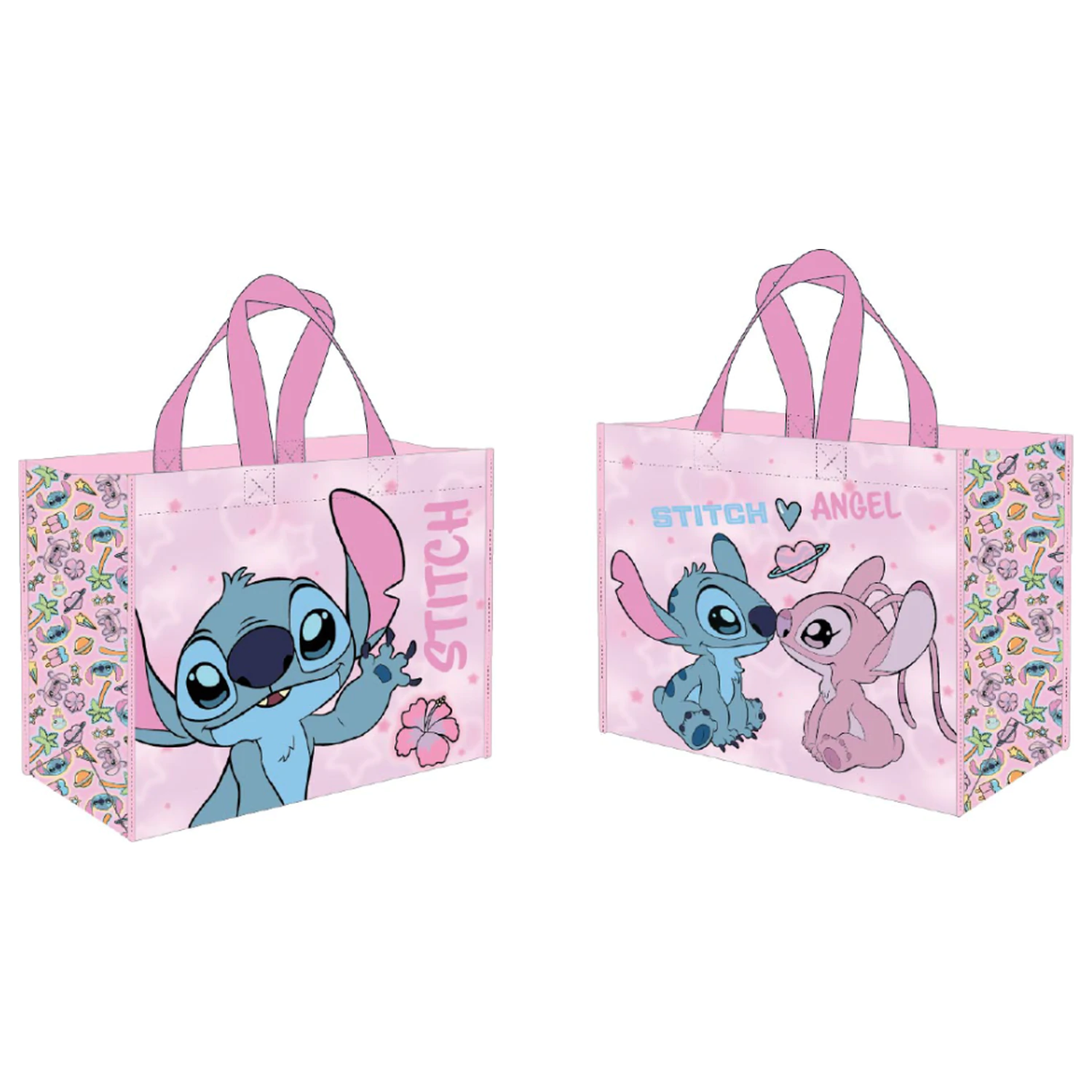 Stitch & Angel Cute & Fluffy Einkaufstasche Produktfoto
