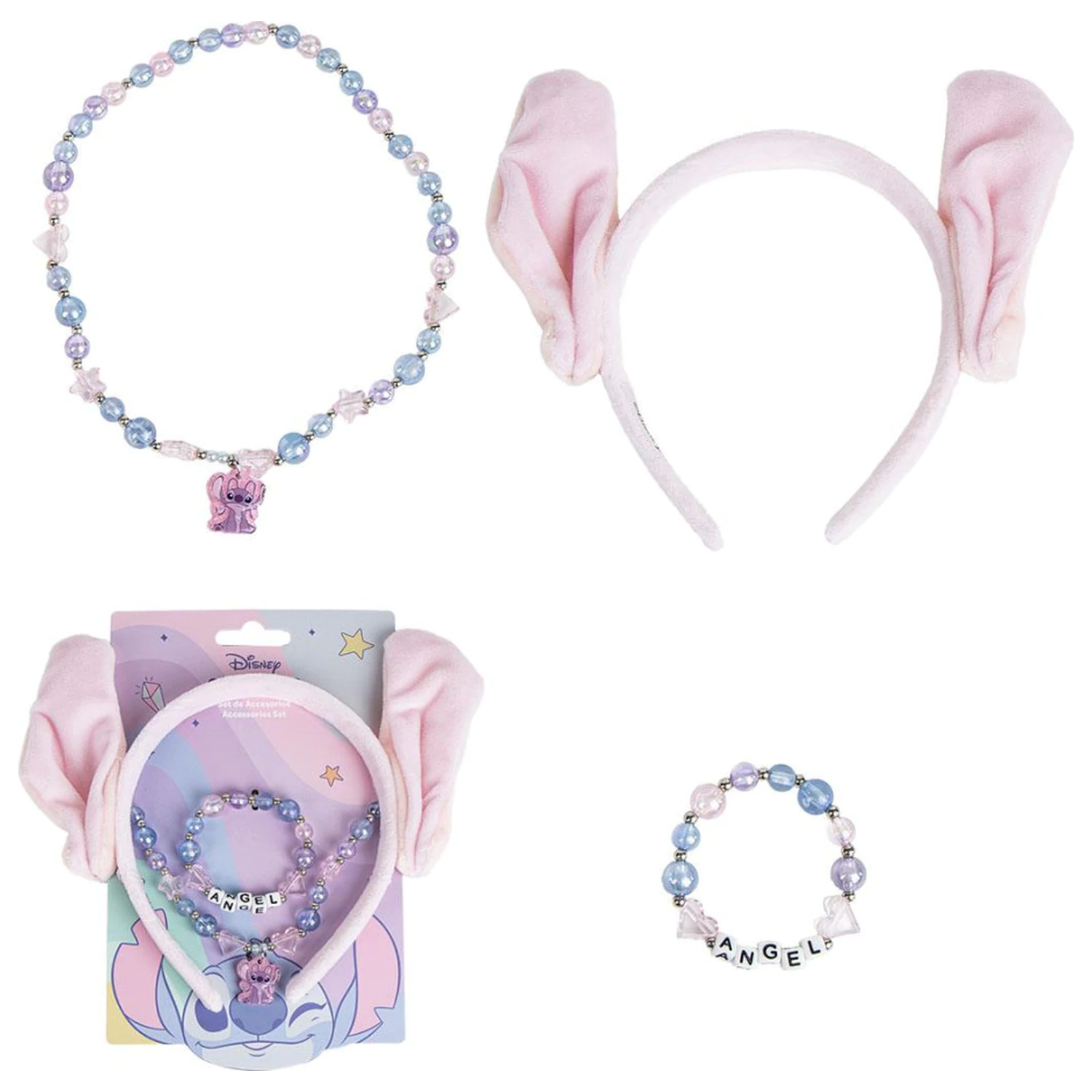 Stitch Angel Schmuck und Haarband Set Produktfoto