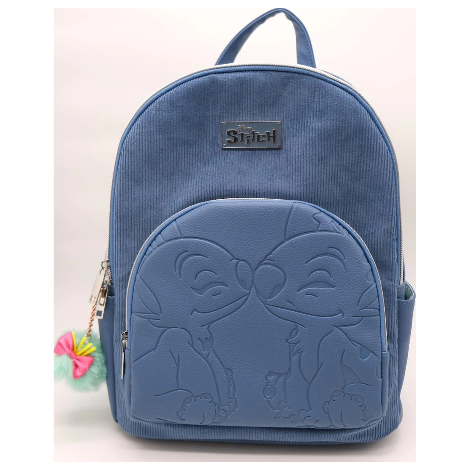 Stitch & Angel Fashion Duo Blauer Cord Rucksack Produktfoto
