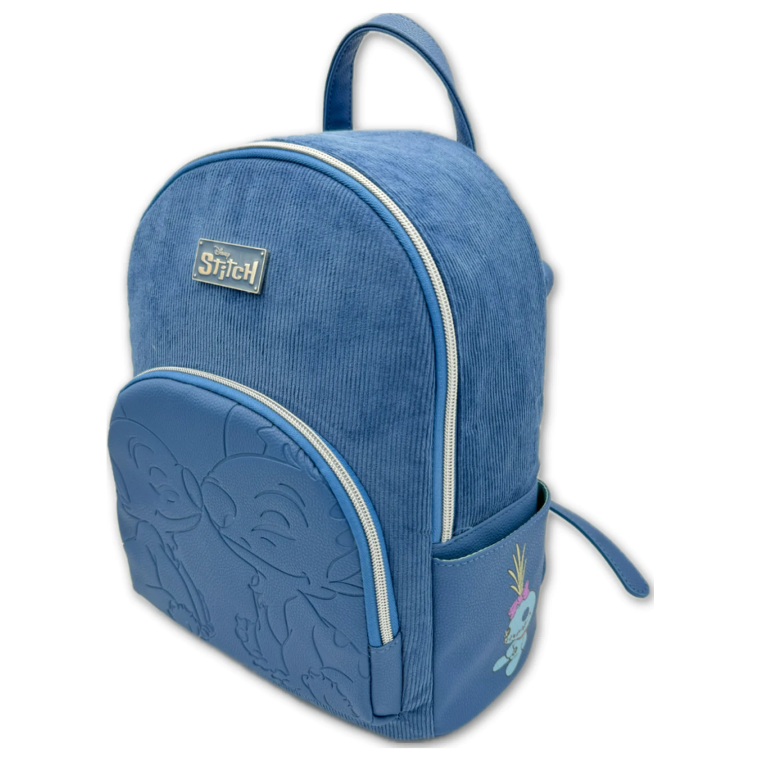 Stitch & Angel Fashion Duo Blauer Cord Rucksack Produktfoto