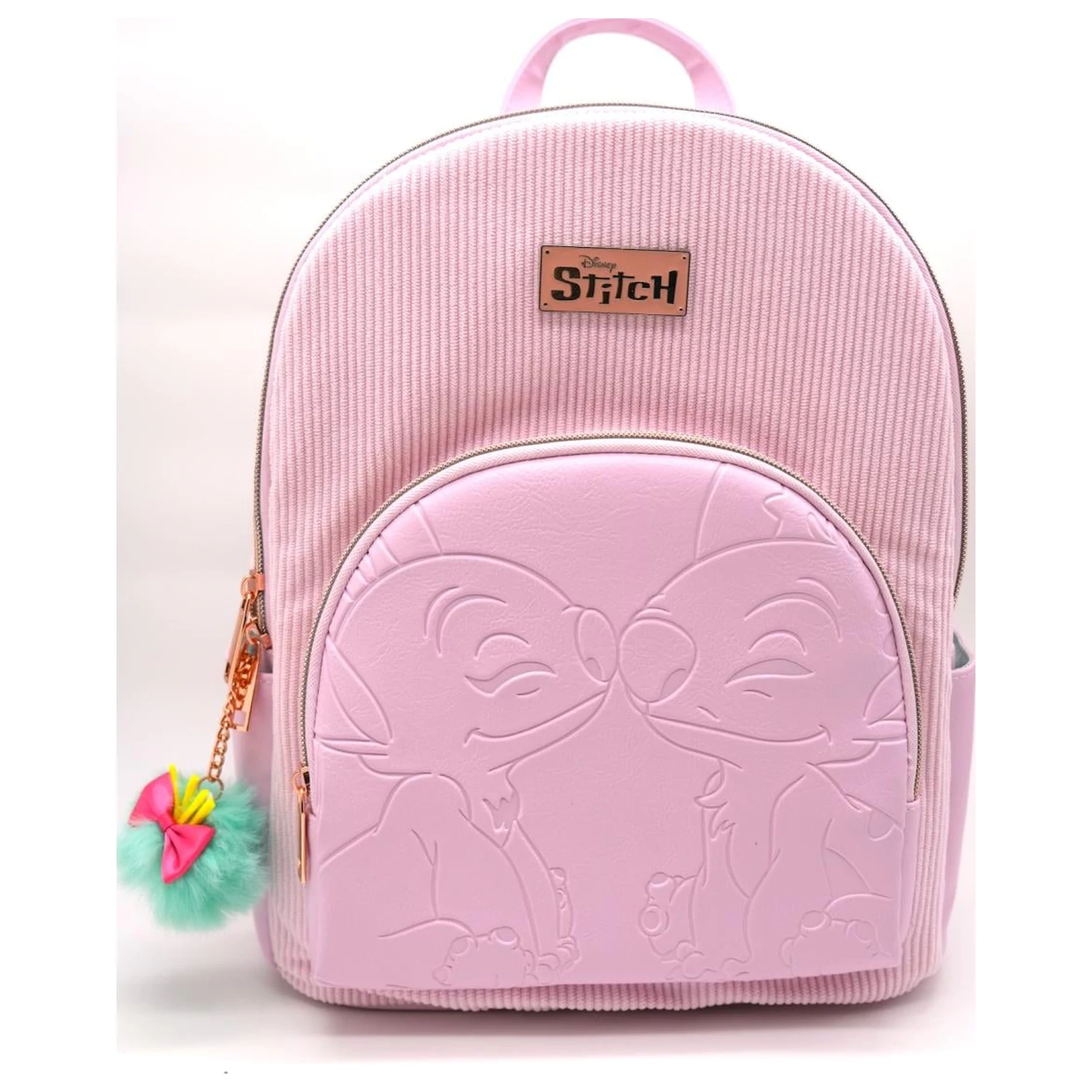 Stitch & Angel Fashion Duo Pink Cord Cord Rucksack 32x25x14cm Produktfoto