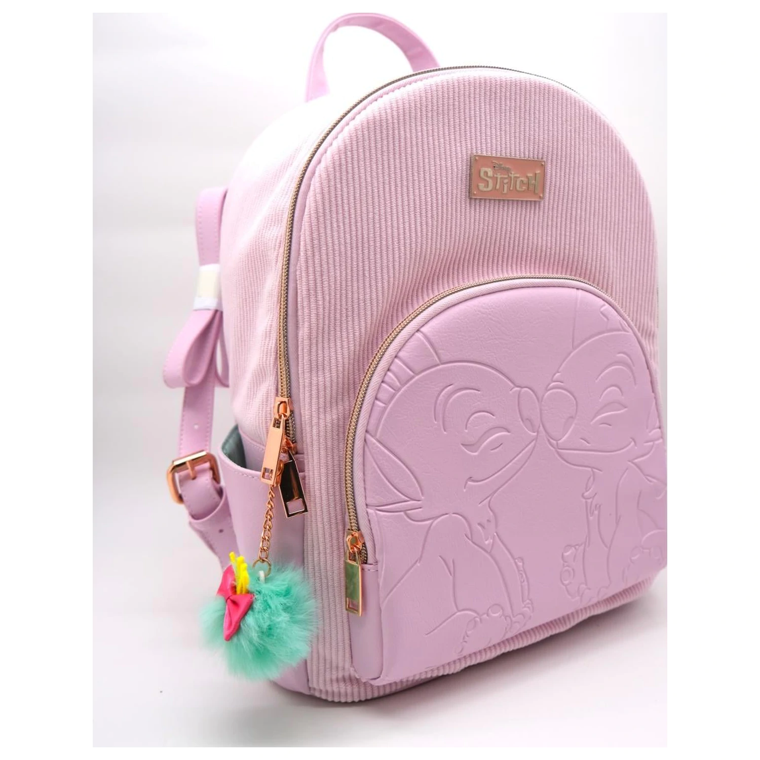 Stitch & Angel Fashion Duo Pink Cord Cord Rucksack 32x25x14cm Produktfoto
