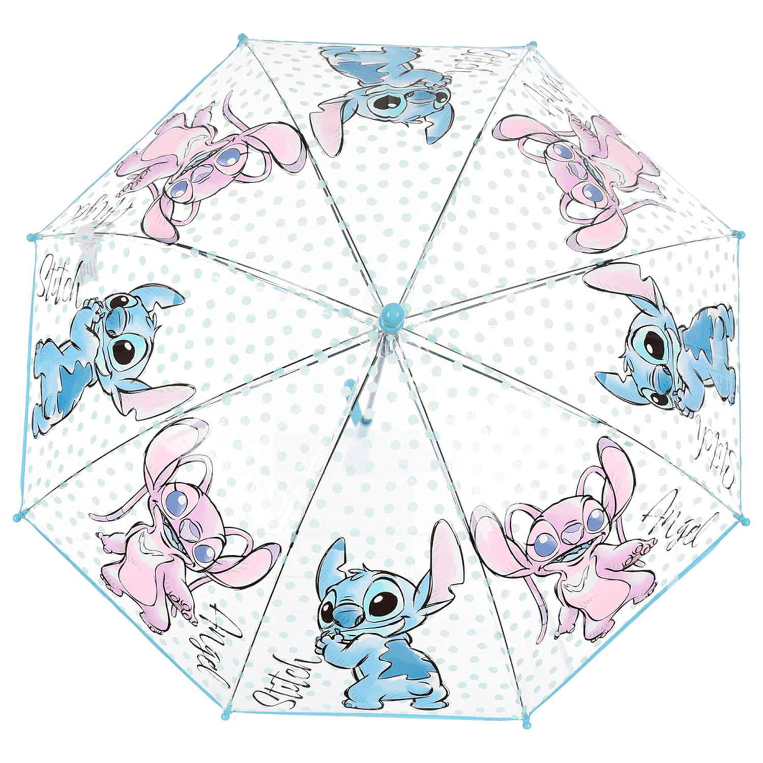 Stitch Angel Kinder klarer Regenschirm 72 cm Produktfoto