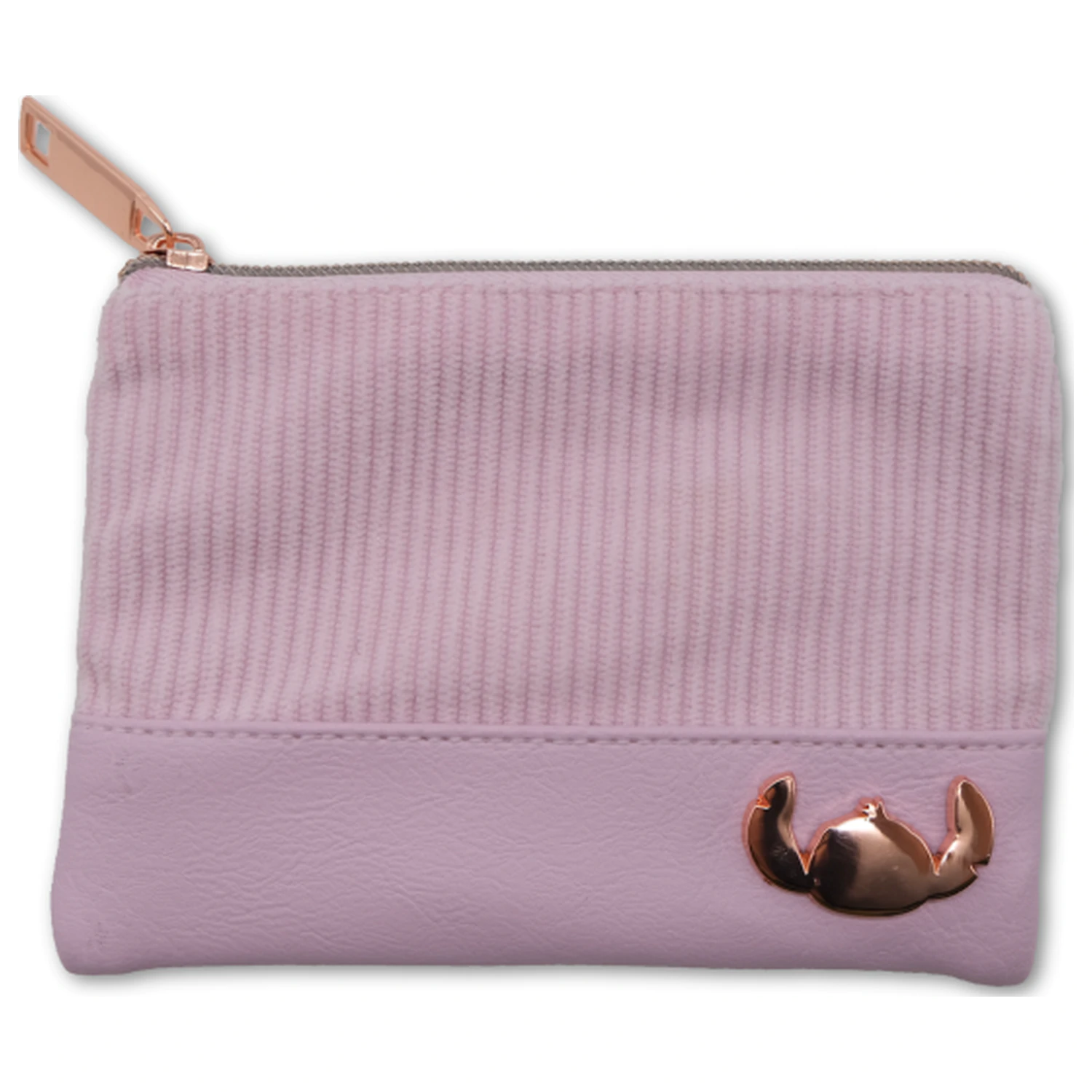 Stitch & Angel Pink Corduroy Fashion Duo Beutel Portemonnaie Produktfoto