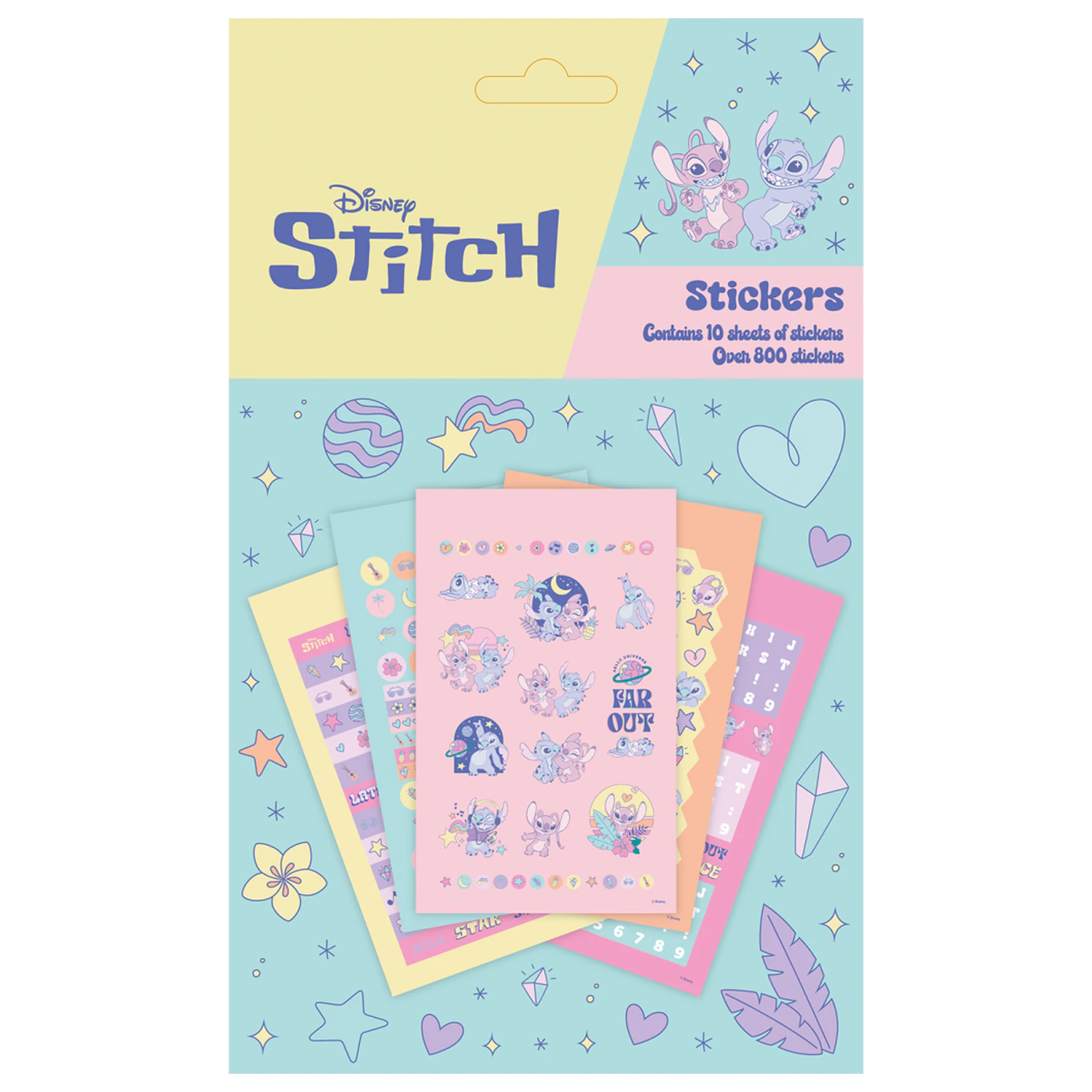 Stitch & Angel Space Rocks Sticker Pack 800 Stück Produktfoto