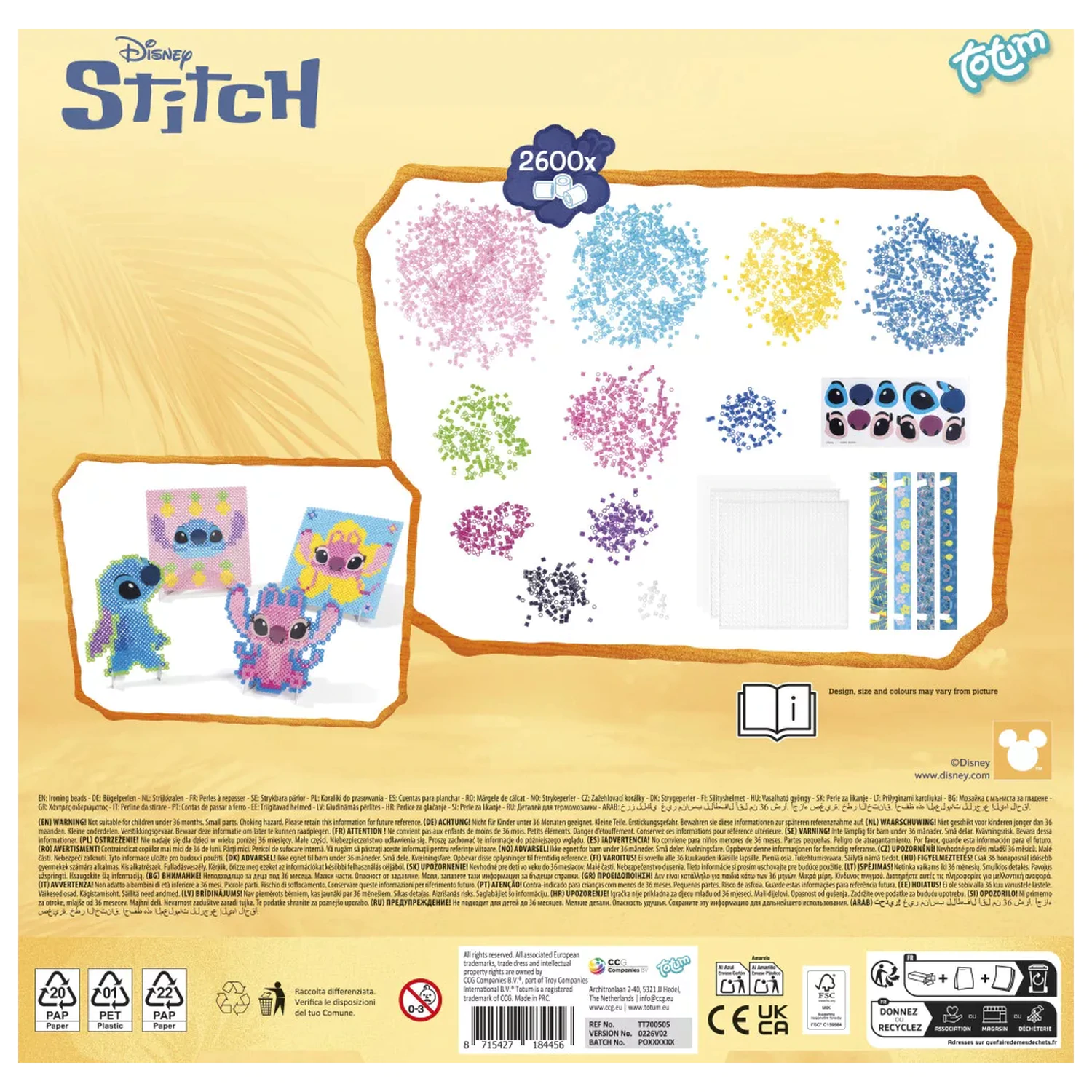 Stitch Angel Bügelperlen Kreativ Set Produktfoto