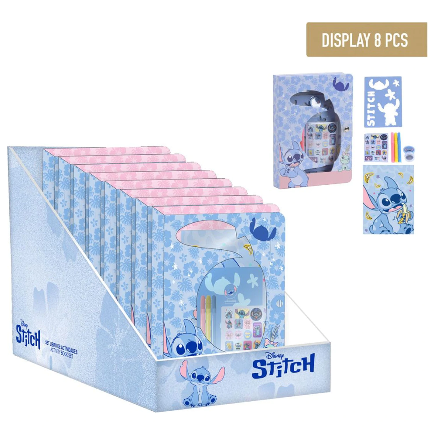 Stitch Banana Malheft Set mit Schablonen Produktfoto