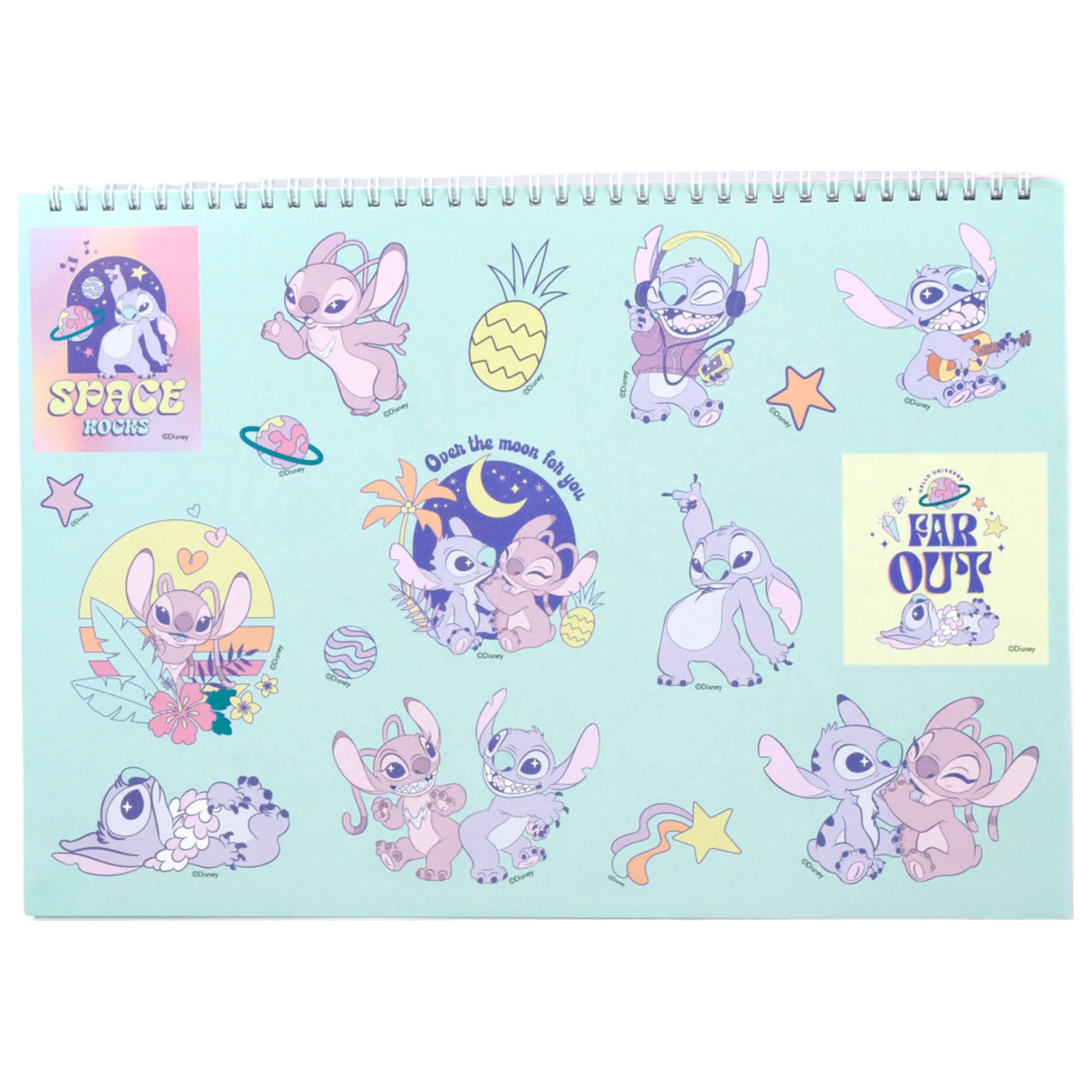 Stitch Blast A/4 Spiral Skizzenbuch 40 Blätter mit Stickern Produktfoto