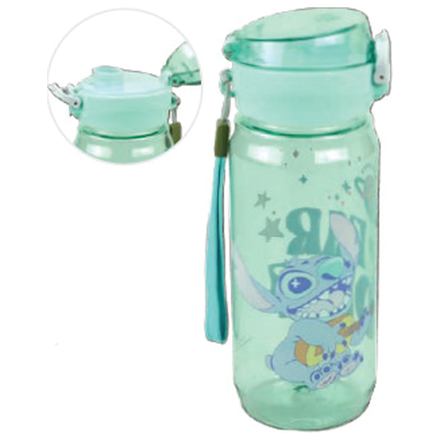 Stitch Blast Kunststoff-Wasserflasche mit Aufhänger 600 ml Produktfoto
