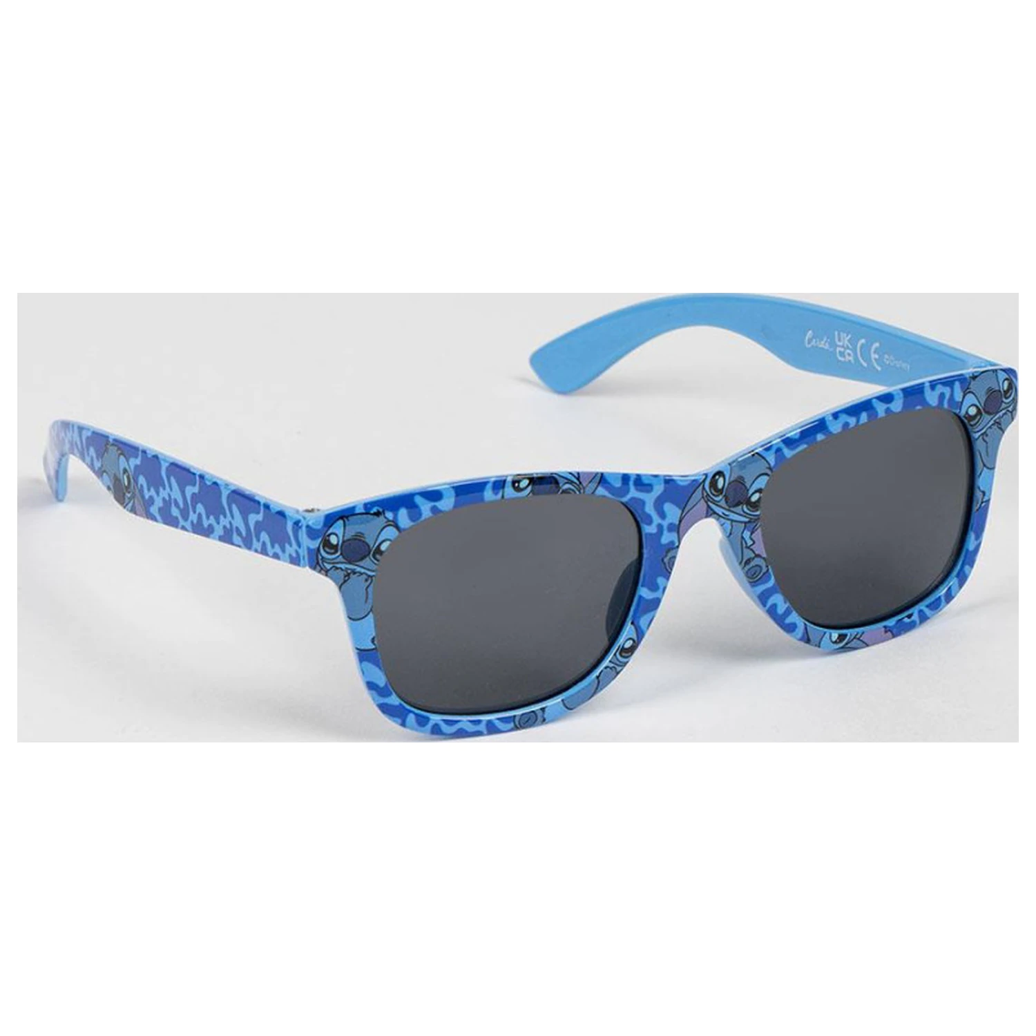 Stitch Blue Blur Sonnenbrille in einer Hülle Produktfoto