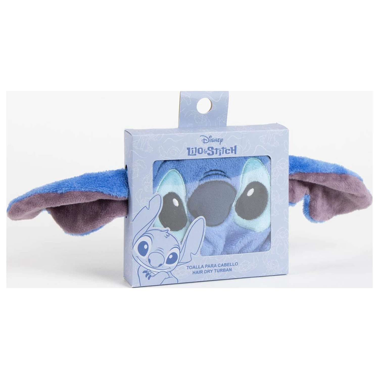 Stitch Blue Haar Handtuch Produktfoto