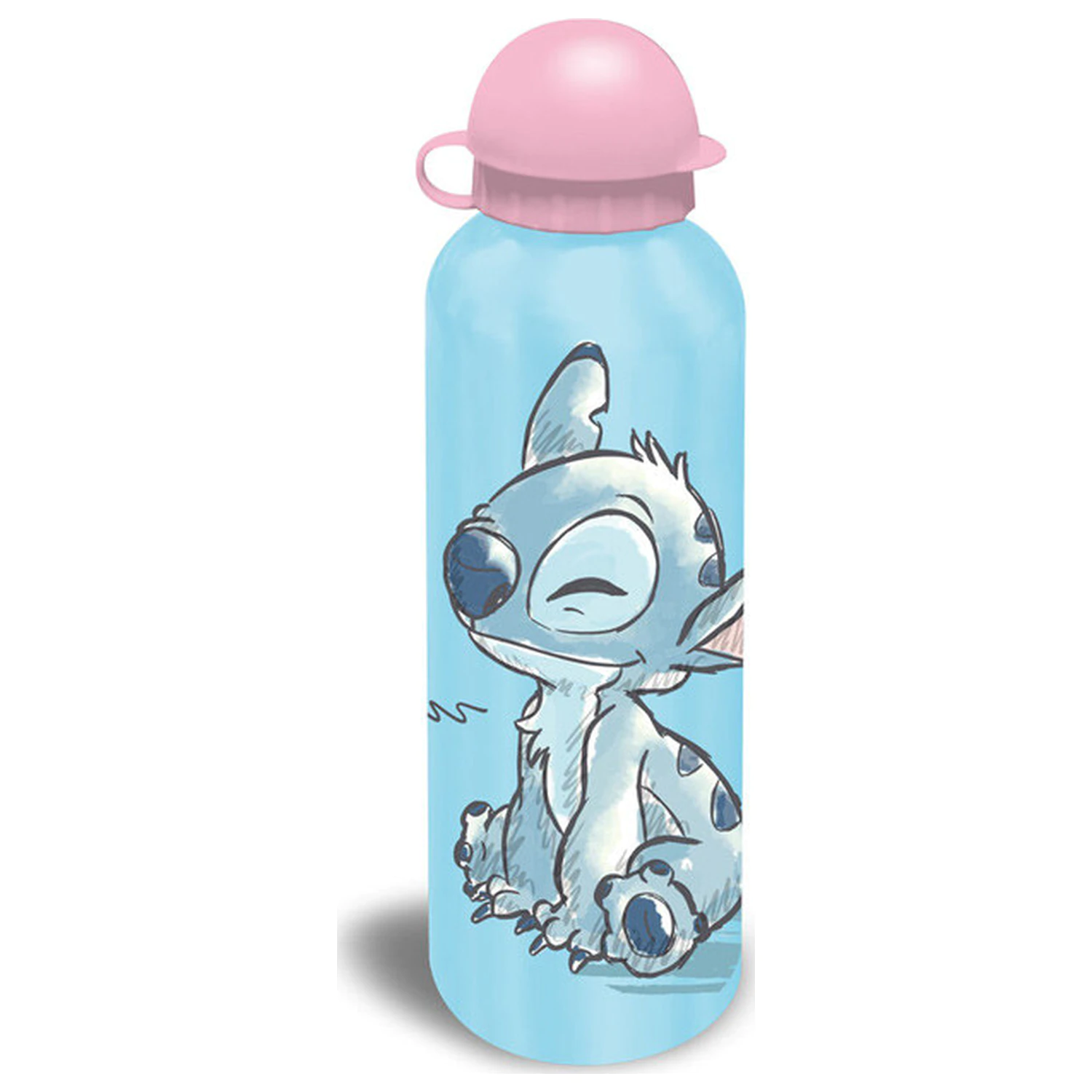 Stitch Cheeky Aluminium Wasserflasche mit Trinkdeckel 500 ml Produktfoto