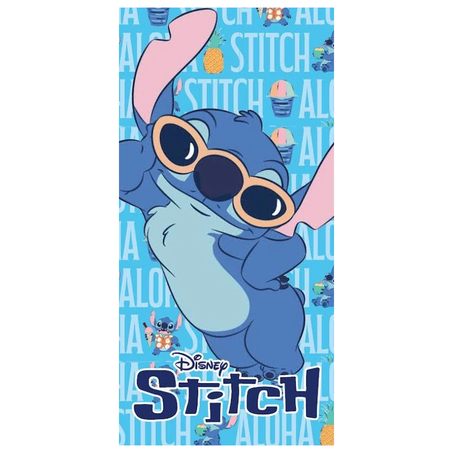 Stitch Cool Aloha Handtuch 70x140 cm Produktfoto