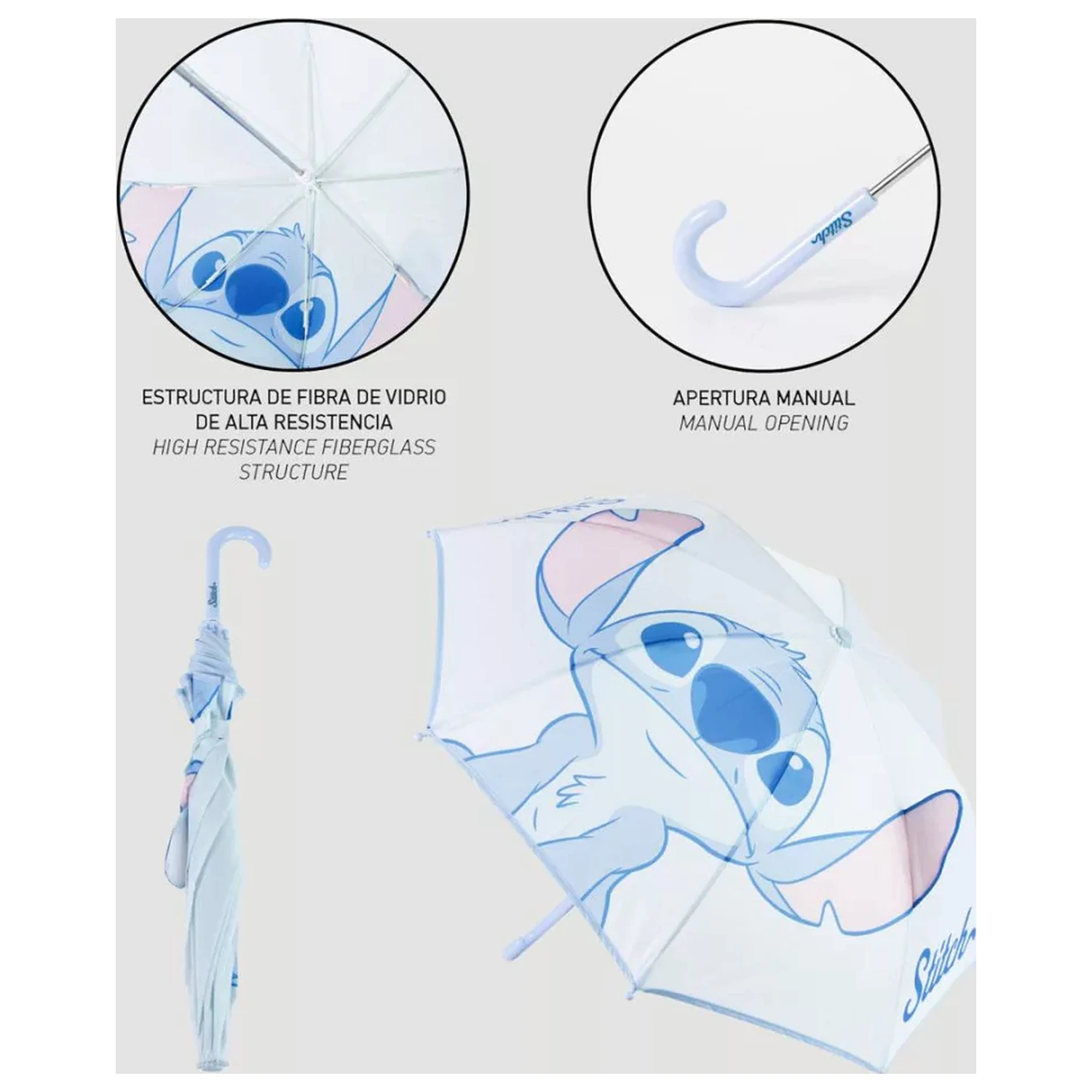 Stitch Cutie Kinder-Regenschirm mit Ohren Produktfoto