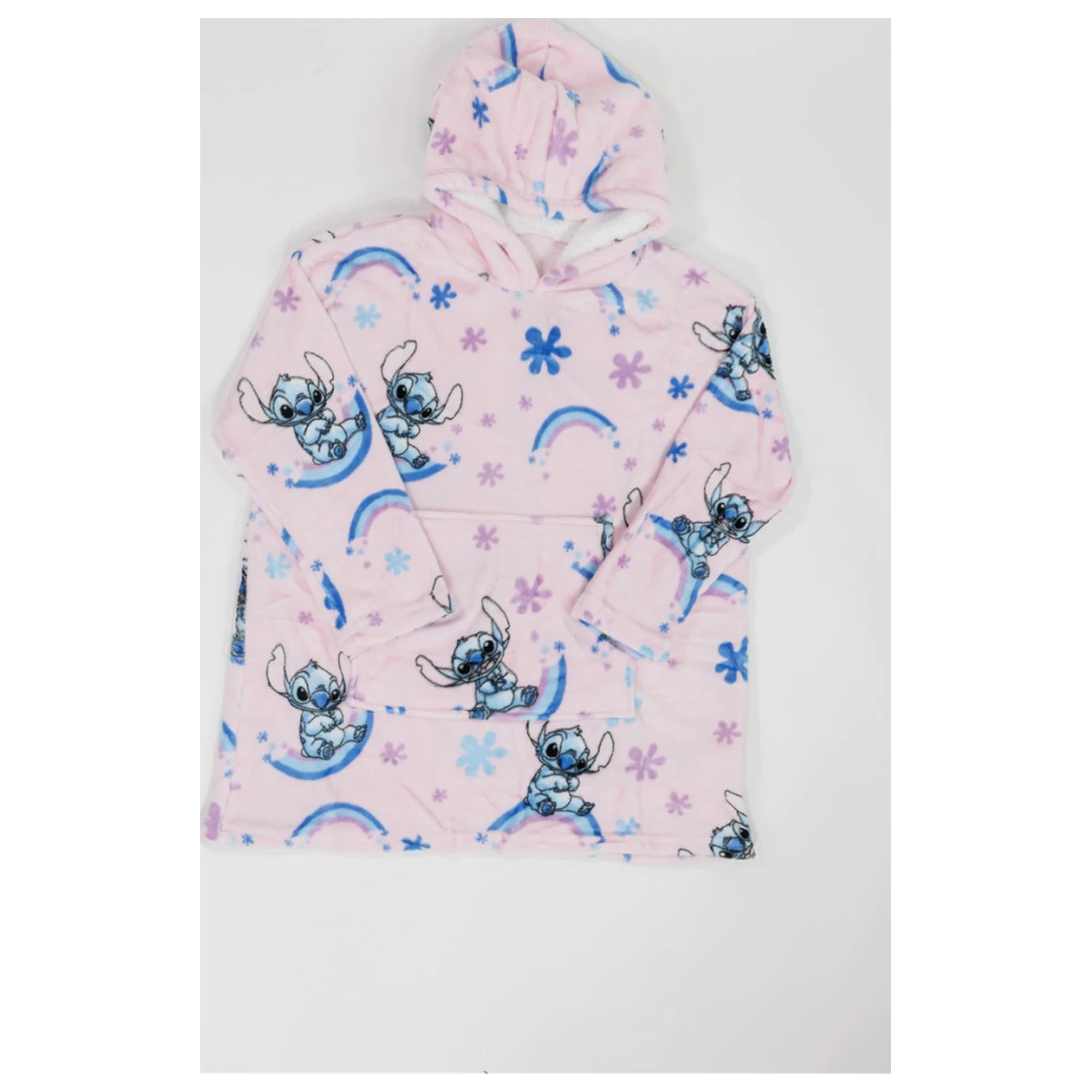 Stitch Dreamy Plush Fleece Tragbare Decke Poncho für Alter 7-14 Produktfoto